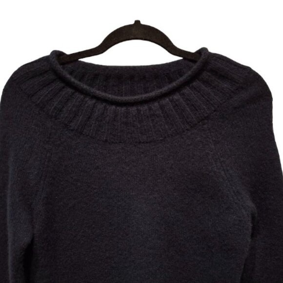 J Crew 100% Cashmere Sweater Women's Ribbed Scoop Neck Soft Blue Size Small - Picture 4 of 10